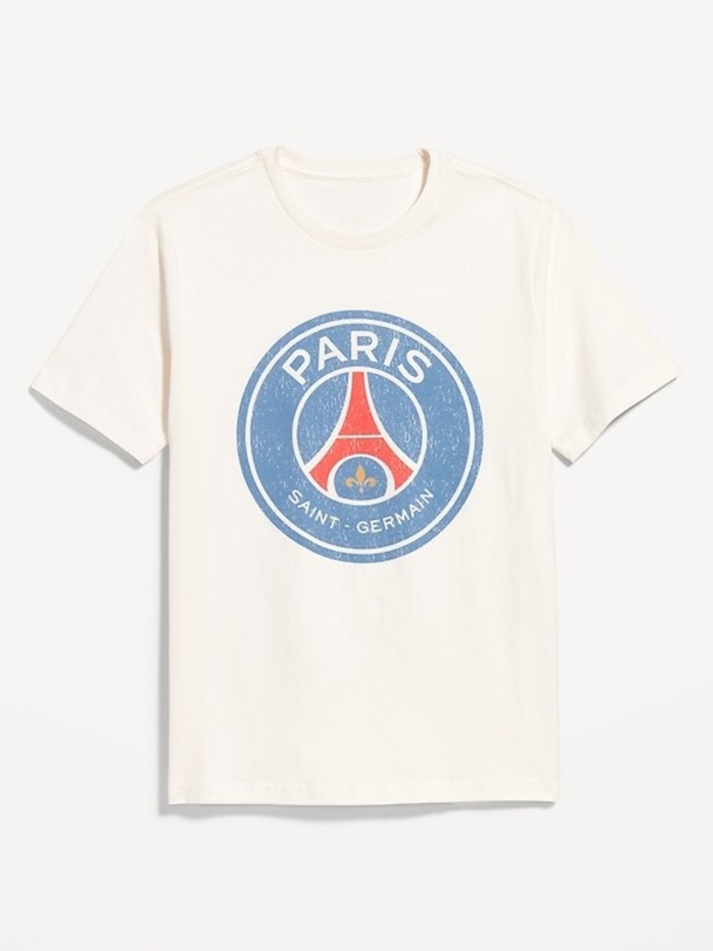 Old Navy Cream Short-Sleeve Tee with Paris Saint-Germain Logo
